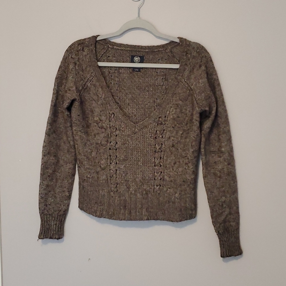 American Eagle Crop Sweater